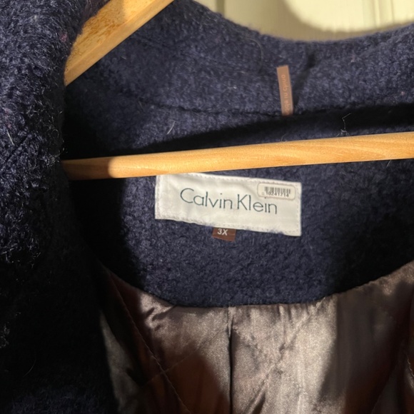 Calvin Klein Blue Wool Peacoat Size 3XL - Picture 2 of 2